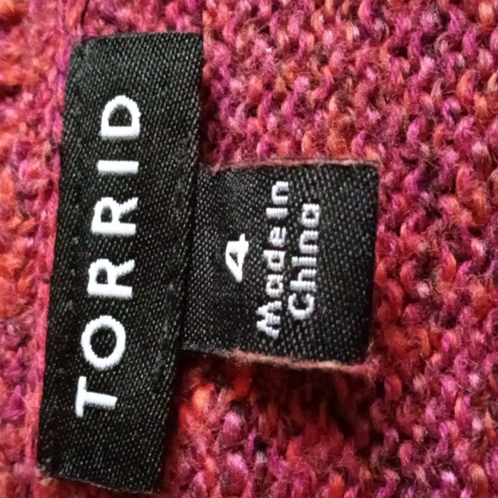 Torrid marled short sleeve cuffed sweater - Picture 2 of 9